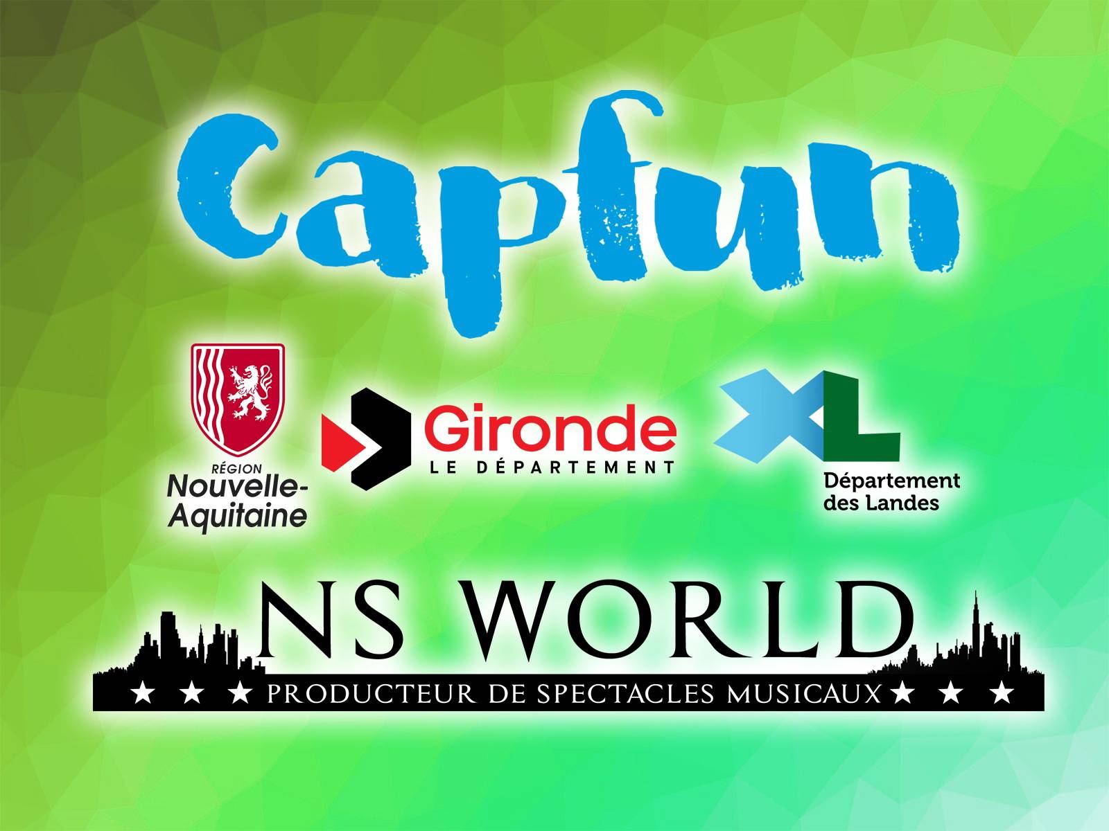 Découvrez nos spectacles pour les Campings et centres de vacances du Capfun de la région d'Aquitaine.